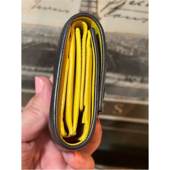 Celine Black Leather Small Trifold Wallet - Picture 6 of 14